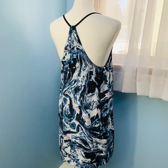 Urban Outfitters Silence + Noise Blue Marbled Dress Size Medium - Picture 5 of 8